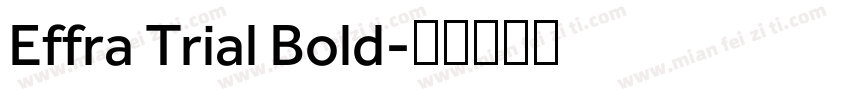 Effra Trial Bold字体转换